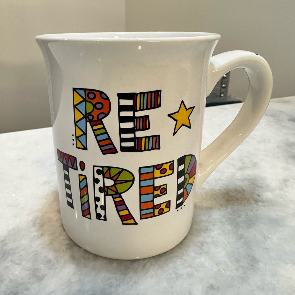 Enesco Our Name Is Mud Cuppa Doodle “Retired” Mug, “All Play and No Work”
